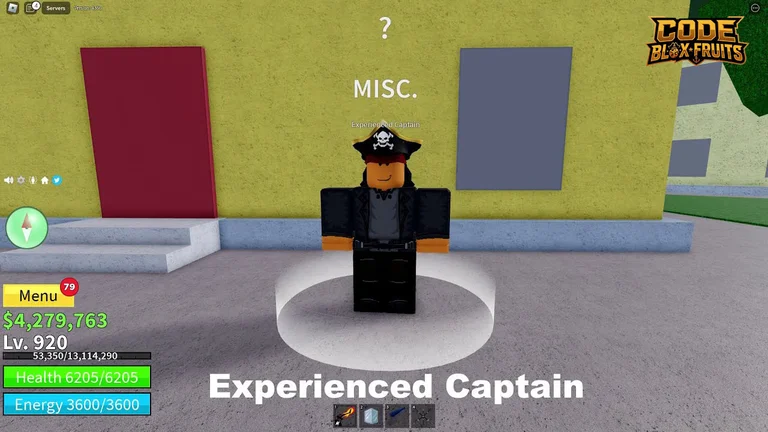 Experienced Captain tại Middle Town đưa người chơi sang Second Sea