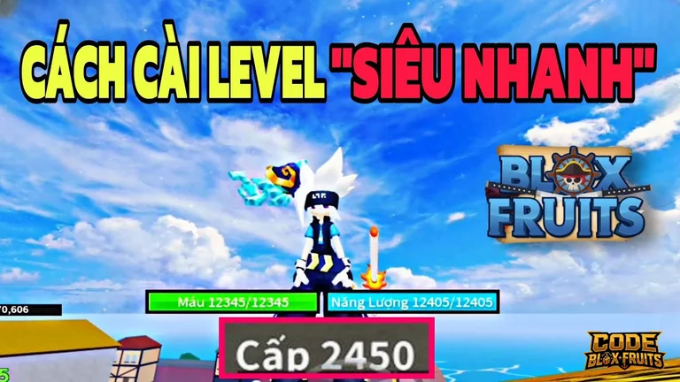 Người chơi thực hiện Quest để nhận EXP và tăng Level trong Blox Fruits