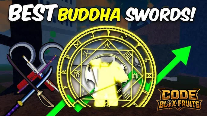 Buddha trong Blox Fruits dùng M1 đánh một cụm NPC