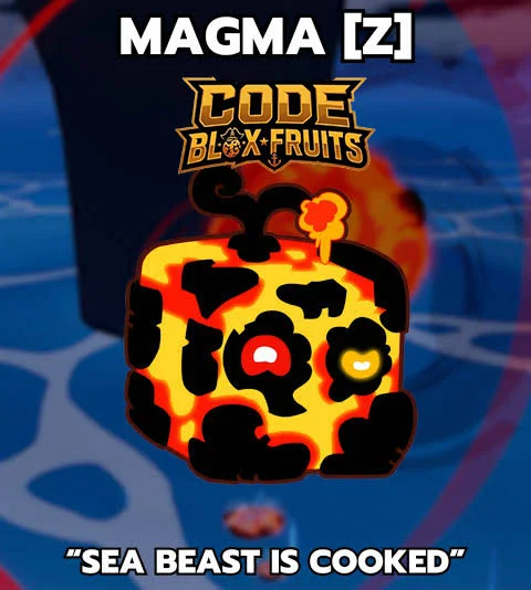 Kỹ năng Magma gây sát thương lên Sea Beast trong Blox Fruits