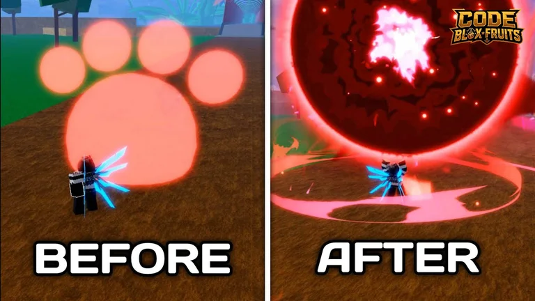 Pain hiện hành và Paw trước rework trong Blox Fruits
