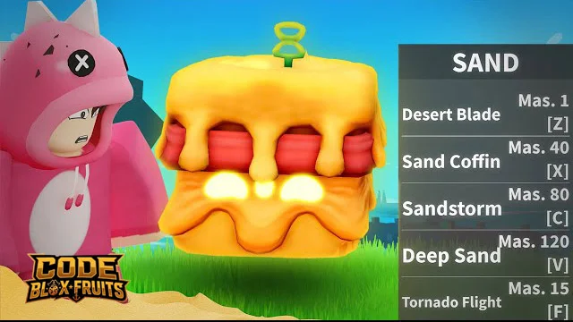 Sand Flight trong Blox Fruits dùng cát để di chuyển trên không
