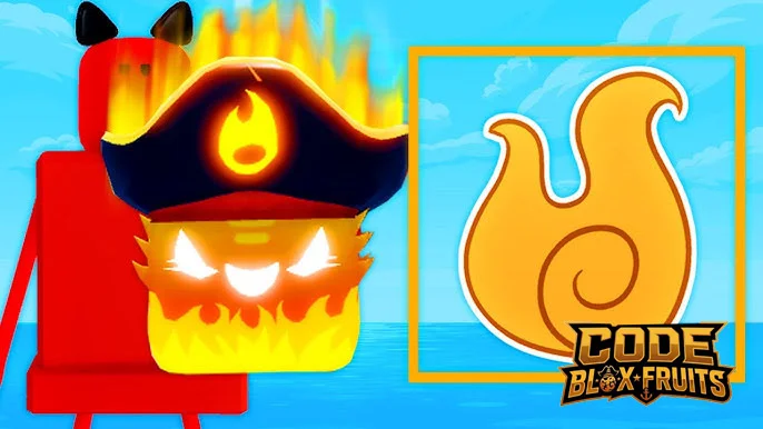 Trái Flame hiển thị trong Inventory của Blox Fruits
