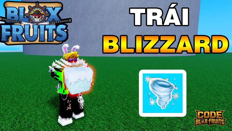 Trái Blizzard trong Blox Fruits hiển thị trong giao diện người chơi